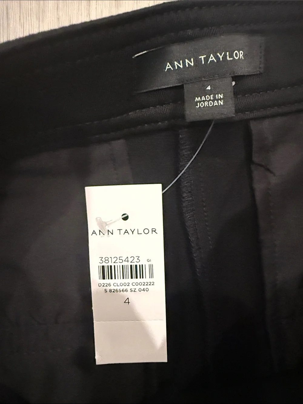 Ann Taylor Black Sailor-Inspired Wide Leg Pants